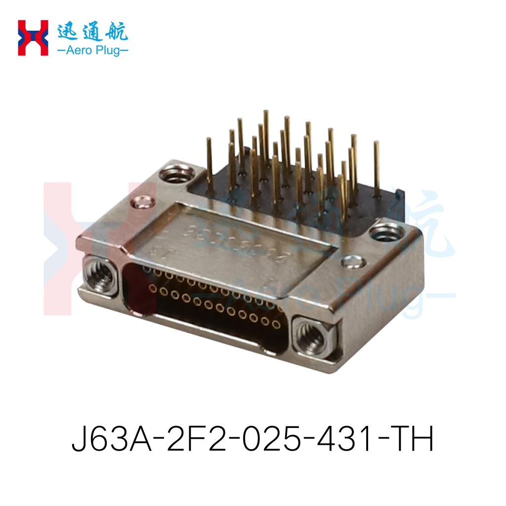 J63A Right-Angle PCB Receptacle(for High-Precision CNC Machine Tool Servo Control Board Connections)
