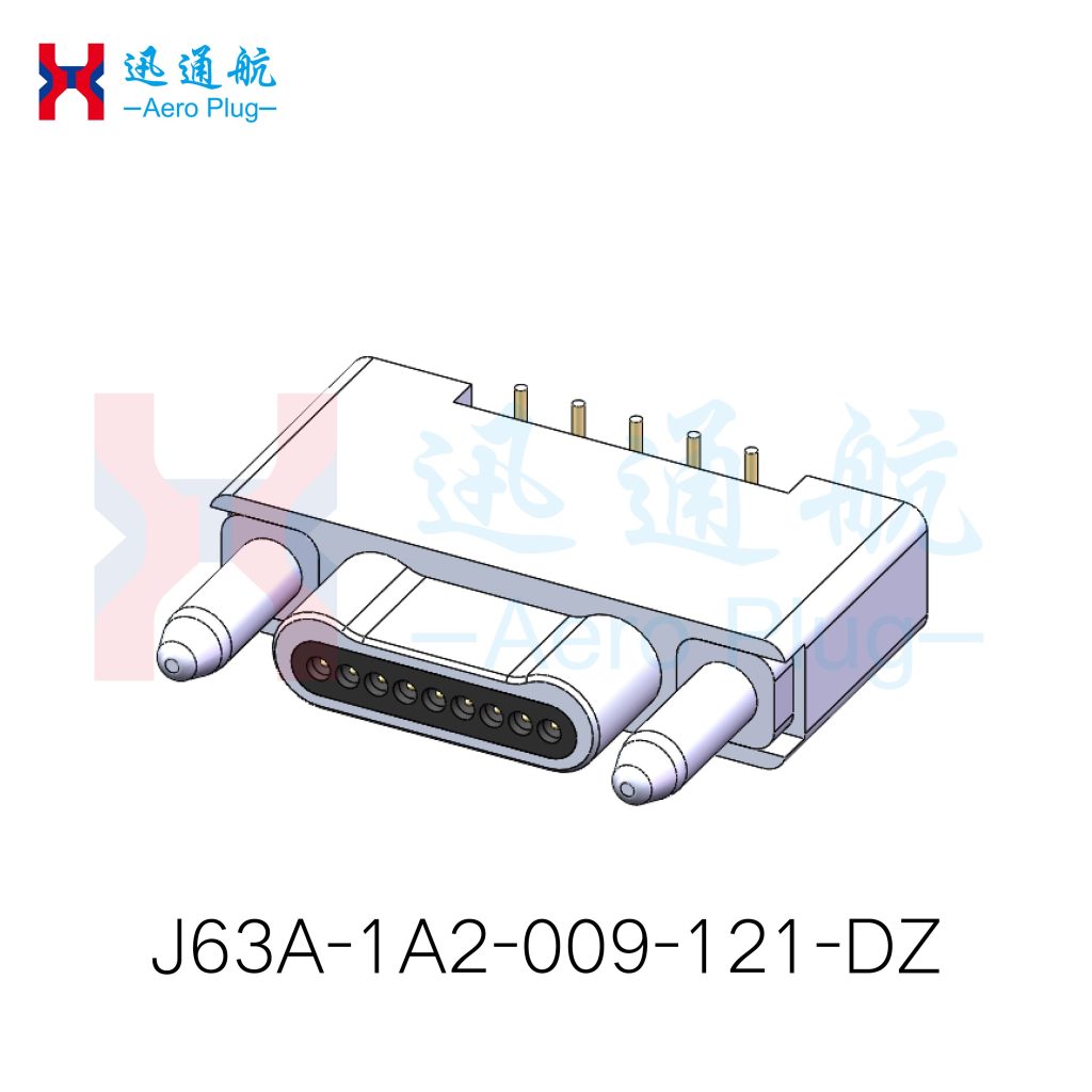 J63A Vertical Surface-Mount Plug（for Industrial Inkjet Printer Nozzle Control Module Connections）