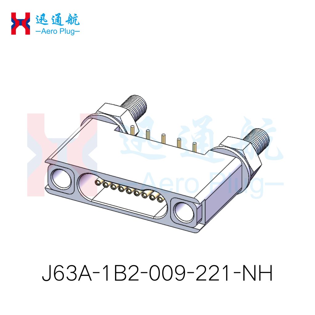 J63A Vertical Surface-Mount Receptacle（for Miniature UAV Flight Control Sensor Interconnection）
