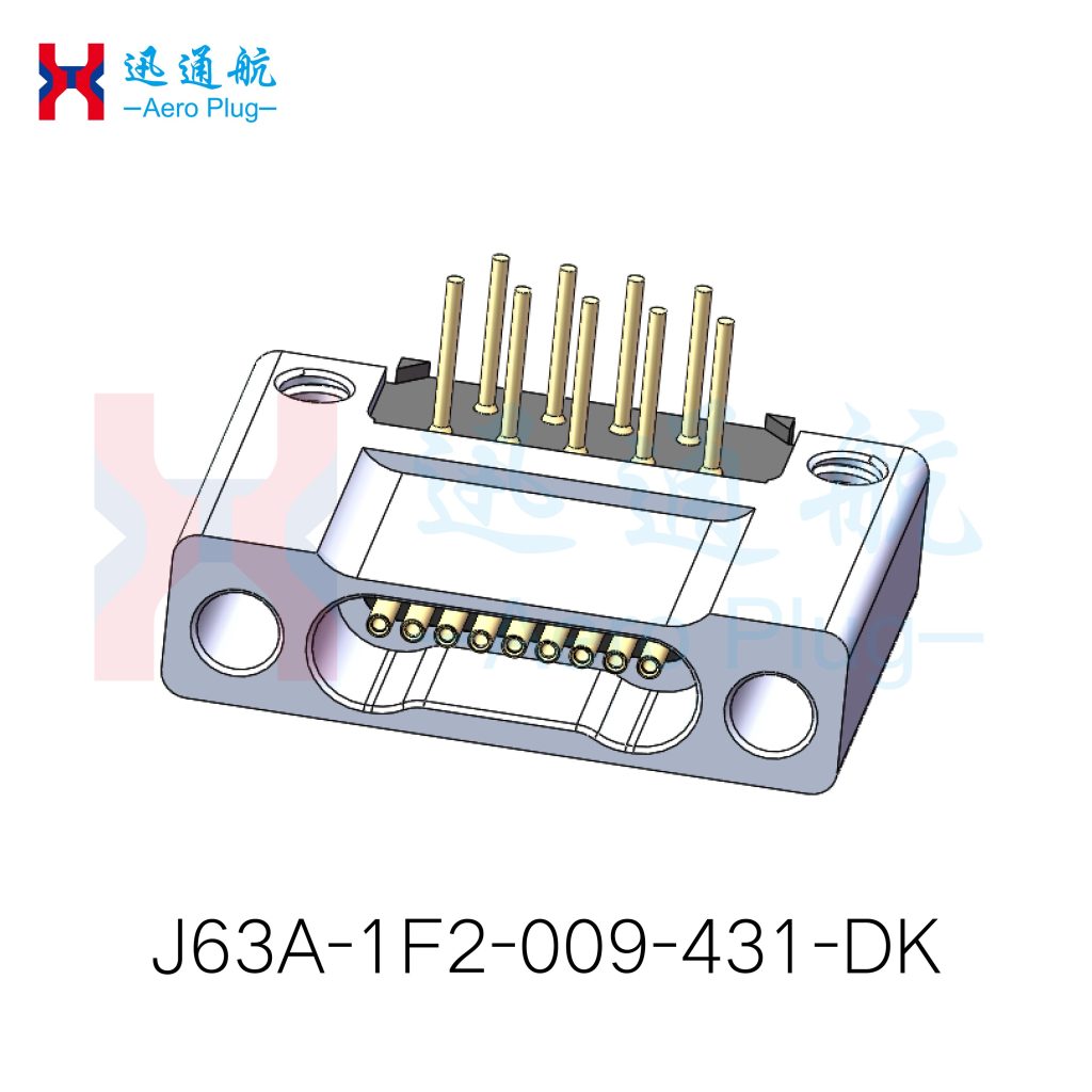 J63A Right-Angle PCB Receptacle(for Outdoor Portable Solar Generator Inverter Board Connections)