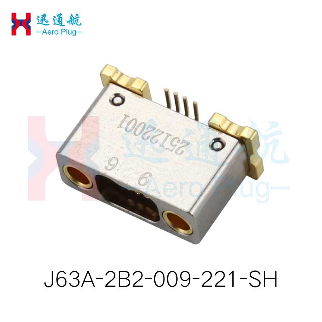 J63A Vertical Surface-Mount Soldered Receptacle（for Avionics & Military Communication Systems）