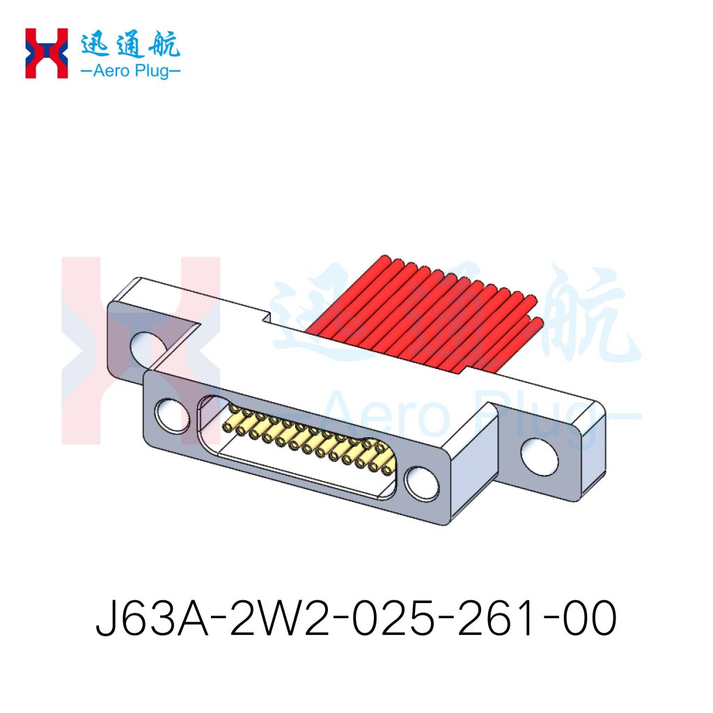 J63A Crimp-Type Receptacle with Guide Holes and Flange Mounting(for Industrial Automation Control Panels)