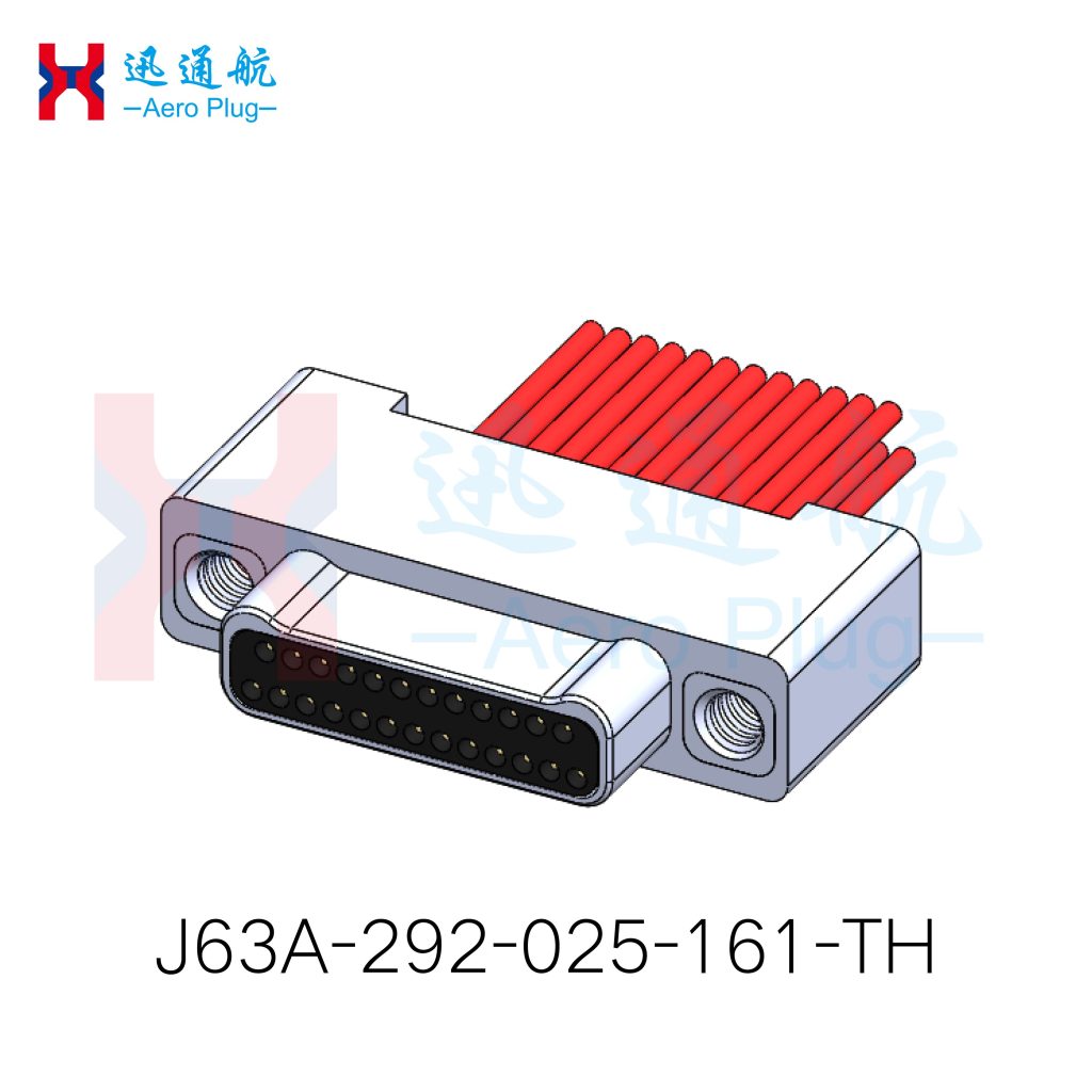 J63A Vertical-Mount Crimp-Type Plug(for Aircraft Navigation Systems)