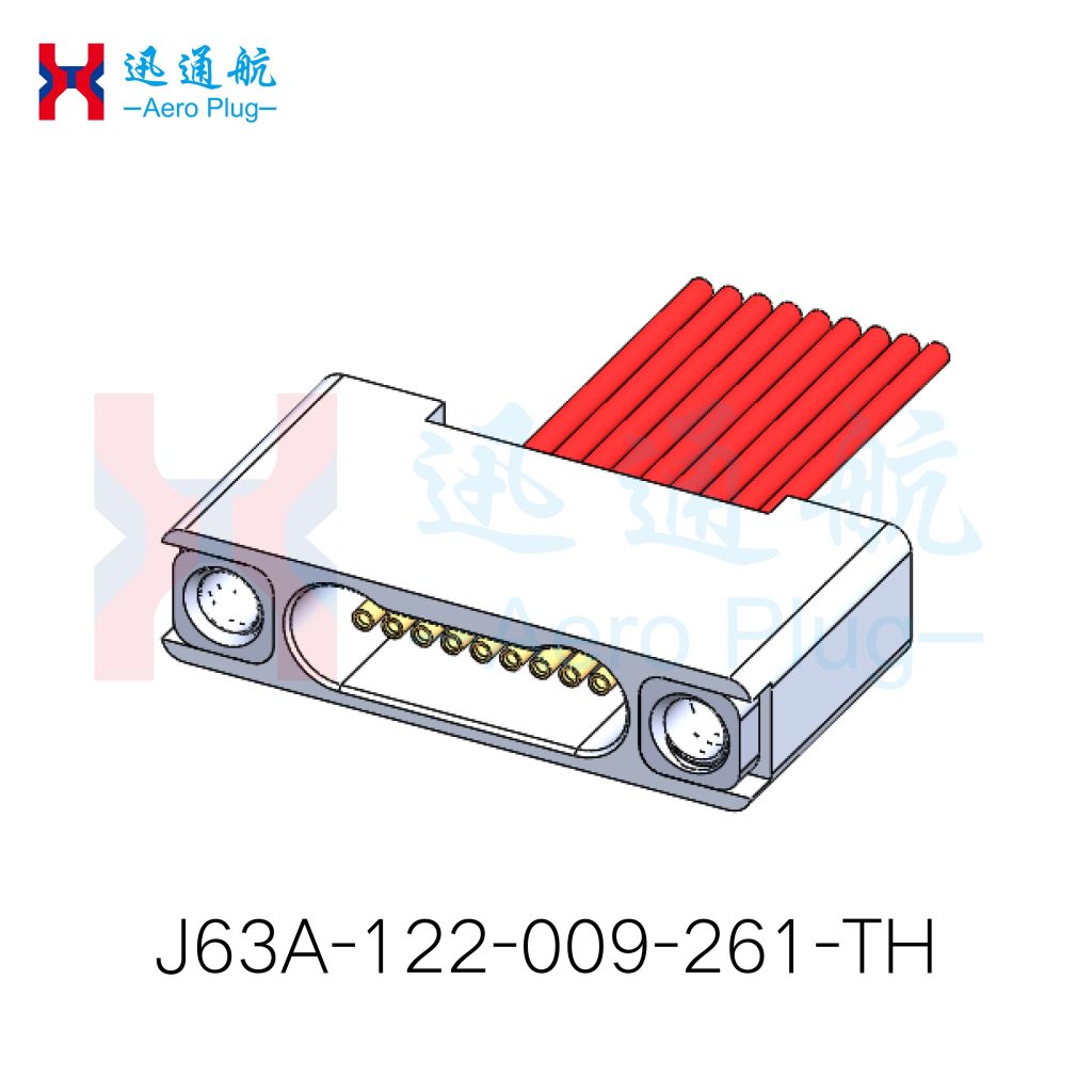 J63A Vertical-Mount Crimp Receptacle（for Commercial Drone Battery Management System (BMS) Connections）