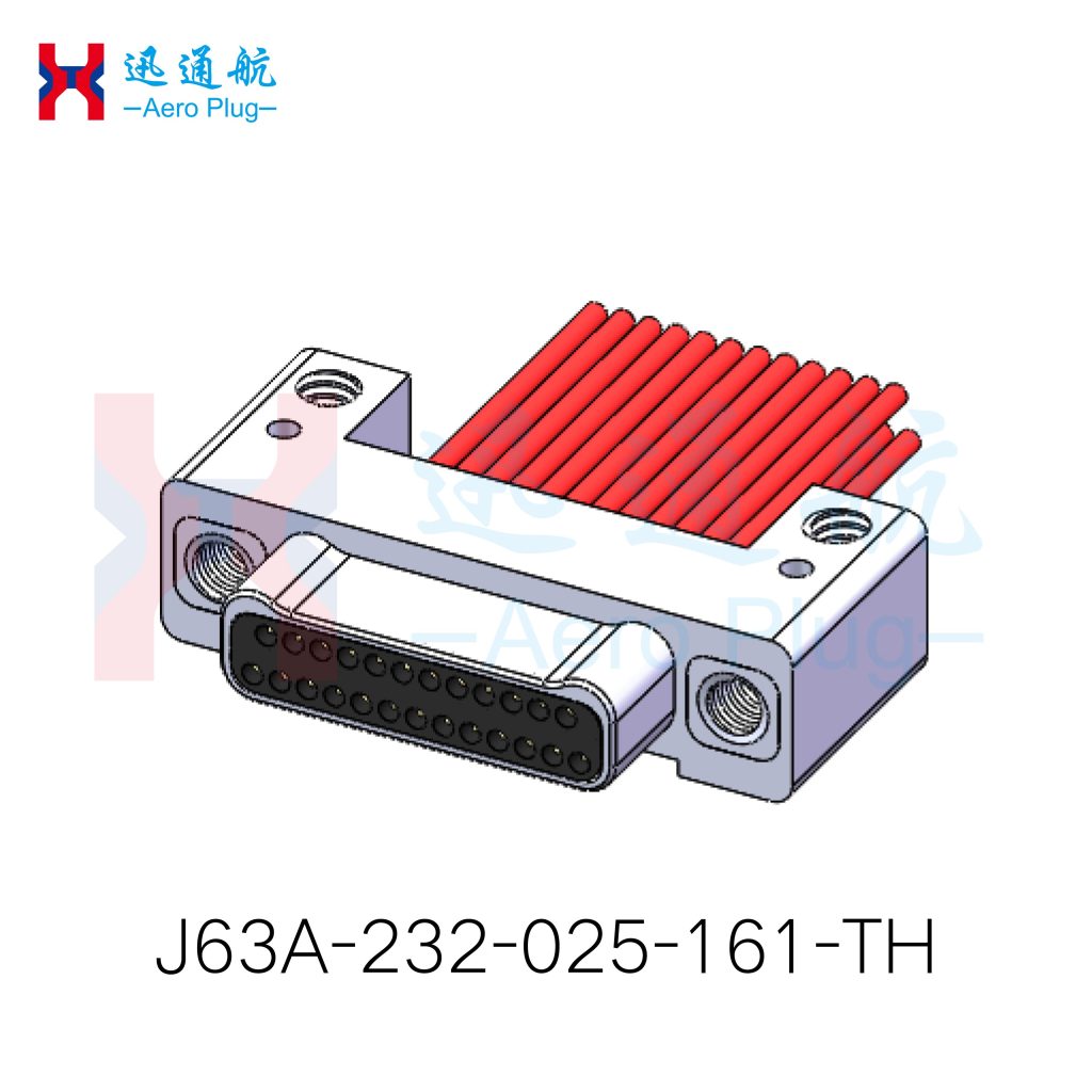 J63A Horizontal-Mount Crimp-Type Plug(for Avionics Flight Control System Wiring)