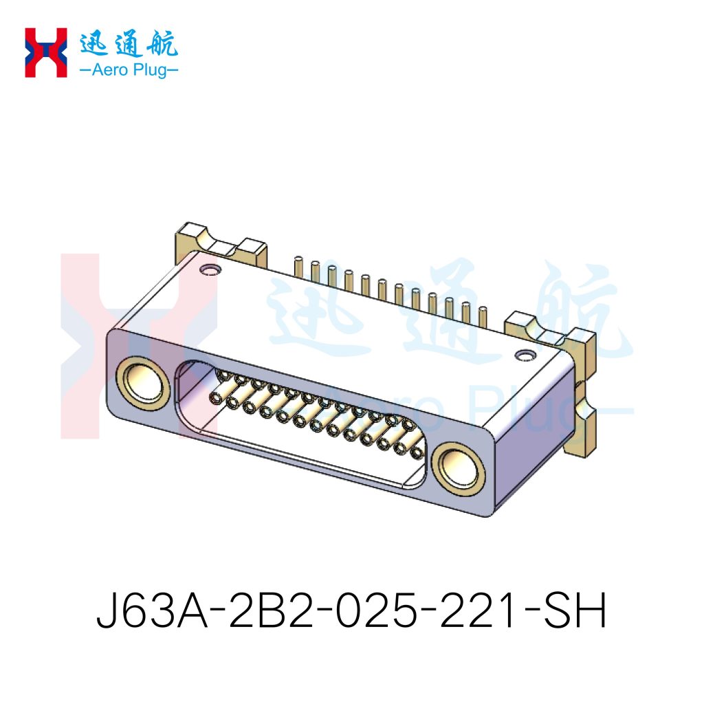 J63A Vertical Surface-Mount Soldered Receptacle（for Avionics & Military Communication Systems）