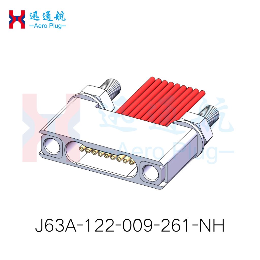 J63A Crimp Receptacle with Guide Holes and Nut Mounting（for Railway Locomotive Traction Converter Wiring）